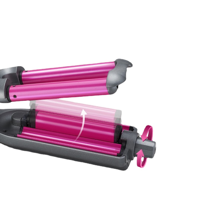 Professional Hair Curler Waves Hair Styler 3 Barrels Adjustable Size