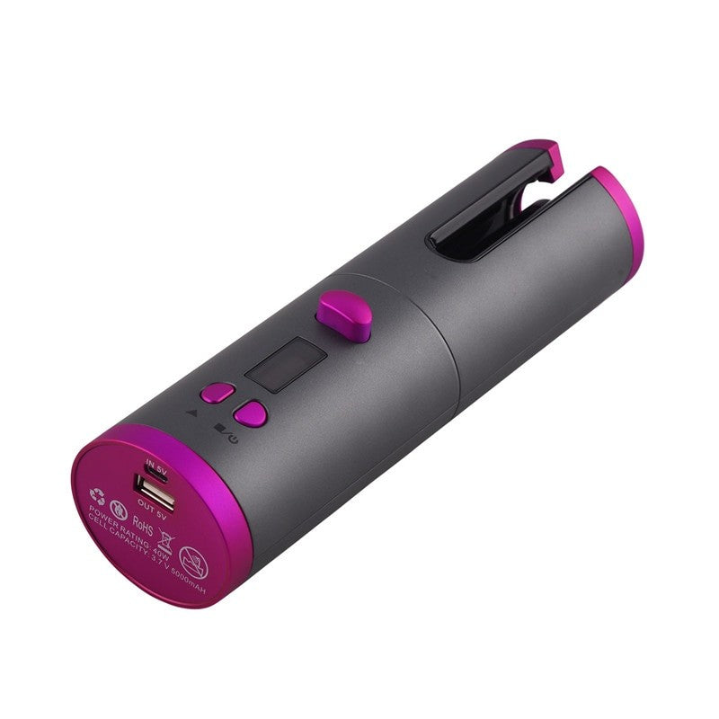Cordless Automatic Hair Curler Iron Wireless Curling Iron USB