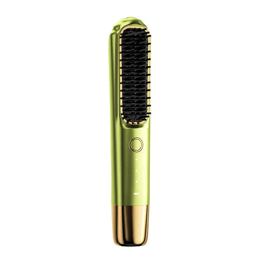 Portable Multifunctional Heating Comb Ptc 2 In 1 Hair Curler Hot Comb